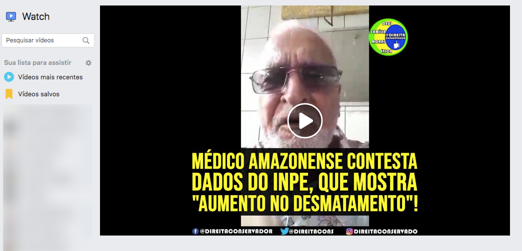 Image accompanying Médico do Pará contesta dados de desmatamento na Amazônia divulgados pelo INPE. Ele afirma que não é possível desmatar a floresta de janeiro a julho, pois estes
