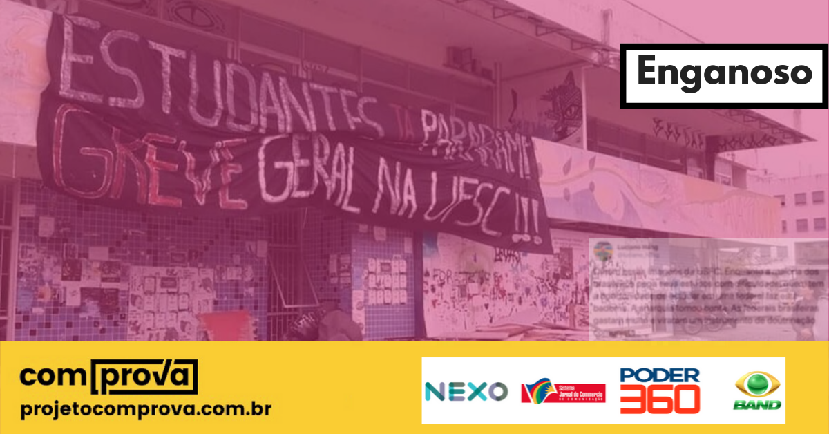 Image accompanying Olhem essas imagens da USFC. Enquanto a maioria dos brasileiros paga seus estudos com dificuldade, quem tem a oportunidade de estudar em uma federal faz esta ba