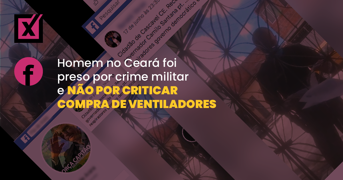 Image accompanying Cidadão de Cascavel (CE) recebe voz de prisão por criticar o governador Camilo Santana (PT) sobre compra de respiradores