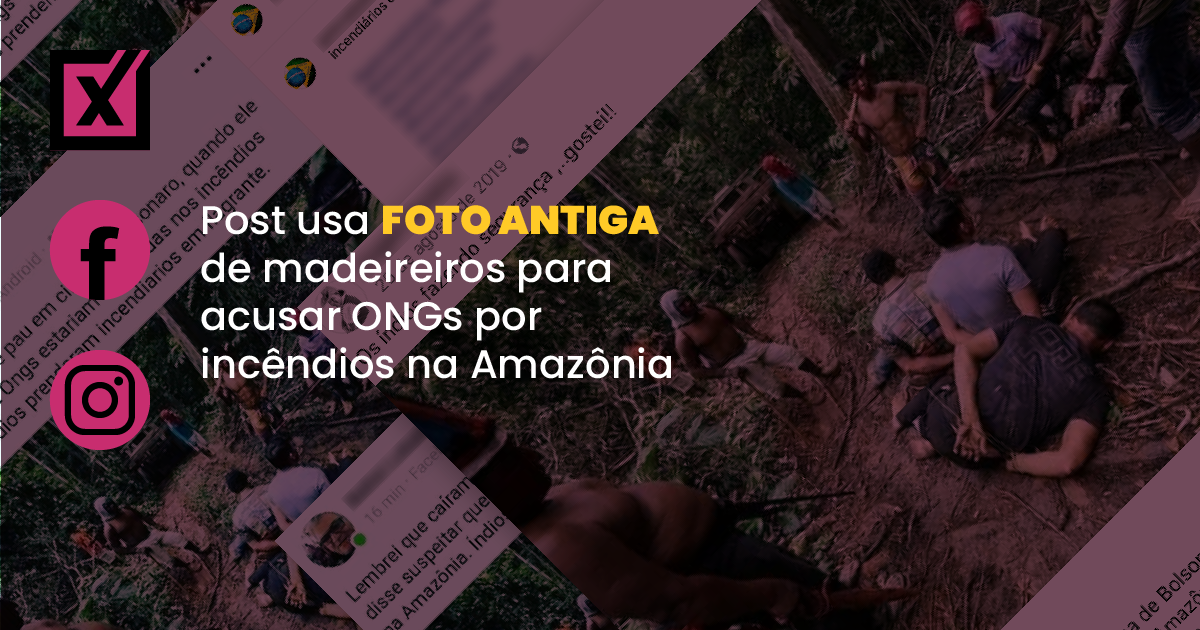 Image accompanying Índios prenderam incendiários em flagrante