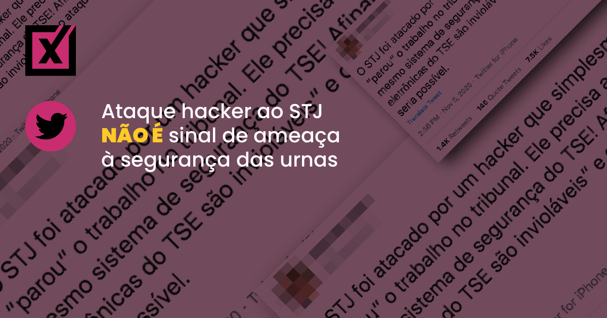 Image accompanying O STJ foi atacado por um hacker que adotou o mesmo sistema de segurança do TSE