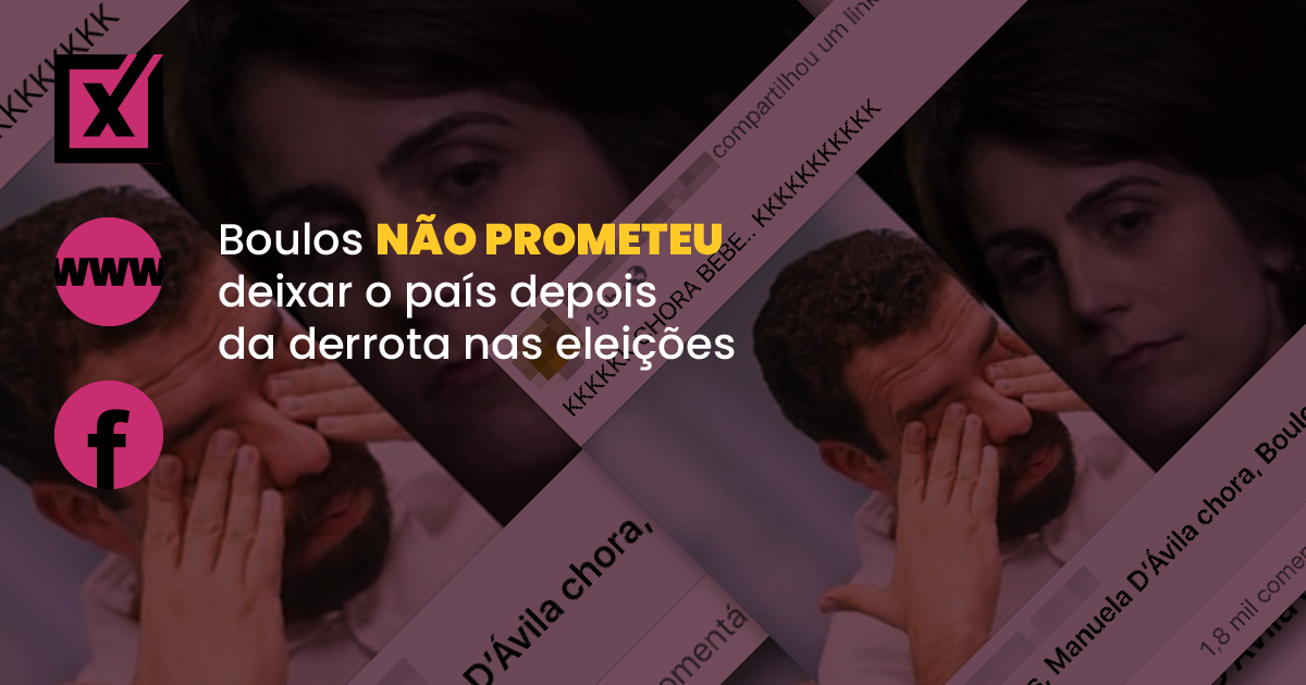 Image accompanying Após perder a eleição, Boulos promete deixar o país