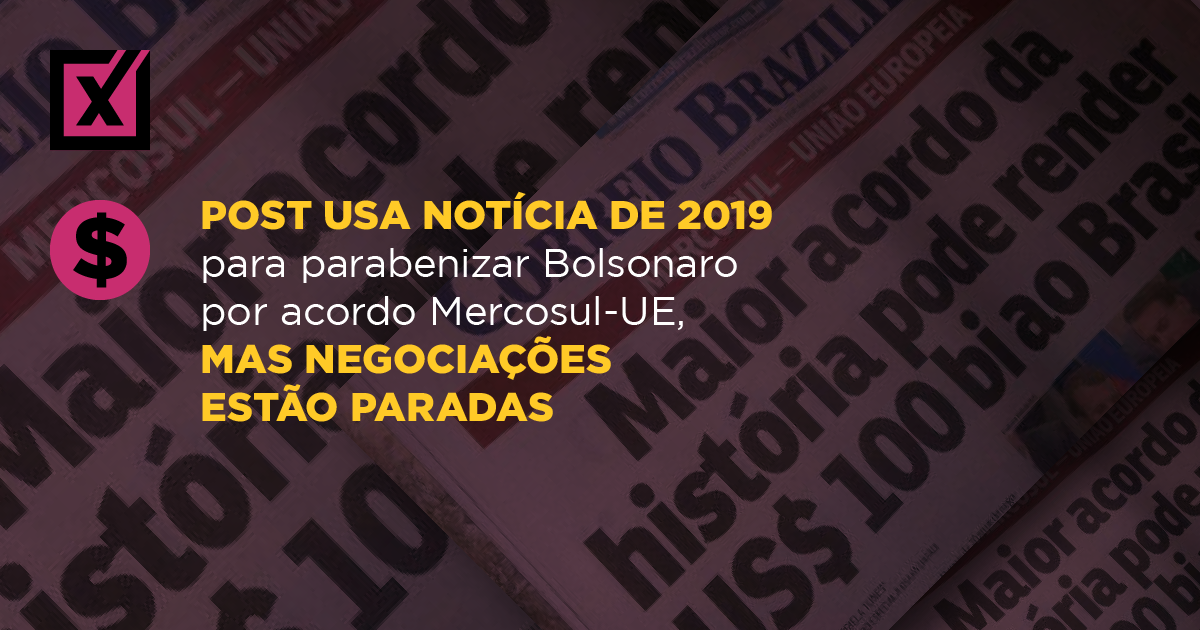 Image accompanying Maior acordo da história pode render US$ 100 bi ao Brasil. Parabéns ao governo Bolsonaro por mais este importantíssimo acordo.
